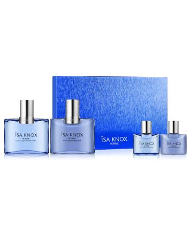 Isa Knox Homme (Skincare Set 10.8fl oz) - Men's After Shave Lotion Kit. Toner & Emulsion for Smooth Refreshed Skin Aftershave Soothing & Hydrating | Korean Skincare