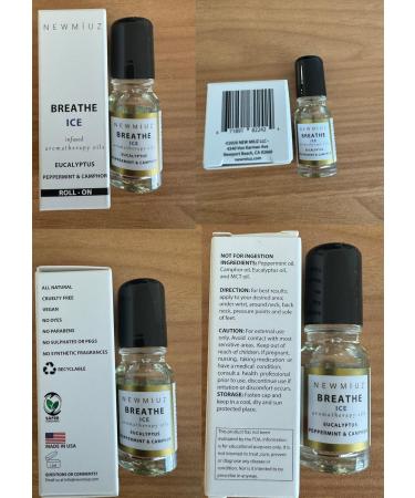 Breathe Easy Roll-On: Peppermint Eucalyptus Camphor Essential Oil for Stress & Sinus Relief | Perfect Gift & Stocking Stuffer | Made in USA - Buy Online on GoSupps.com