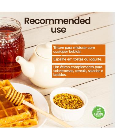 Propolmel 100 Natural Lotus Flower Pollen 500 grams From Residue Free Bees Source of Proteins Amino Acids Lipids Vitamins and Minerals - Buy Online on GoSupps.com