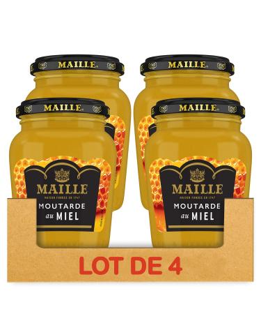Maille Honey Mustard Jars Gourmet and Scented Recipe 230 g - Pack of 4