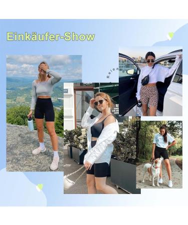 TNNZEET Women's High Waist Cycling Shorts - Opaque Yoga & Gym Shorts | Comfortable & Stylish Sports Pants in Black - Buy Online on GoSupps.com