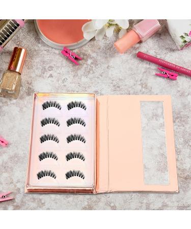 Buy Minkissy 3pcs Eyelash Storage Box - Empty Rose Gold Portable Organizer for False Lashes - Stylish & Functional Case for Women & Girls - Buy Online on GoSupps.com