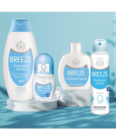  Breeze BREEZE | Roll On Freshness Talc 6 x 50 ml - Buy Online on GoSupps.com