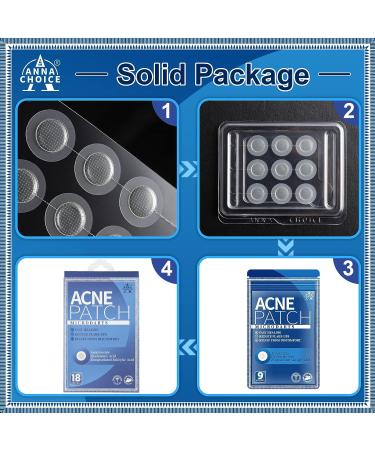 AnnaChoice Dissolvable Microdarts Acne Patches with Hyaluronate Salicylic Acid-Hydrocolloid - 18 Count - Buy Online on GoSupps.com
