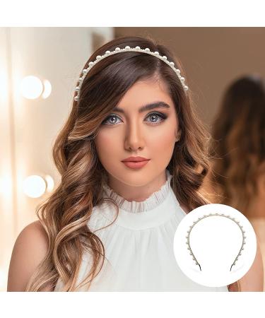 Gold Pearls Butterfly Flower Headbands Set for Women - Bridal Wedding Hair Accessories - Buy Online on GoSupps.com