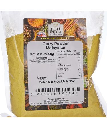 Old India Malaysian Curry Powder 250g - Authentic Blend for Exotic Flavors - Buy Online on GoSupps.com