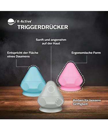K-Active Trigger Press | Suction Cup Trigger Point Massage Tool with Bag | Targeted Tension Release (Dusty Grey) - Shop Now! - Buy Online on GoSupps.com