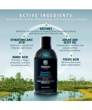 Psoriasis Scalp Treatment Shampoo | Peat Mud & Fulvic Acid Therapy | Soothes Itching & Redness | Coal Tar Free | 8.45 Fl Oz - Buy Online on GoSupps.com