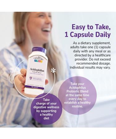 21st Century Acidophilus Probiotic Blend Capsules, 150 Count 150 Count (Pack of 1) - Buy Online on GoSupps.com