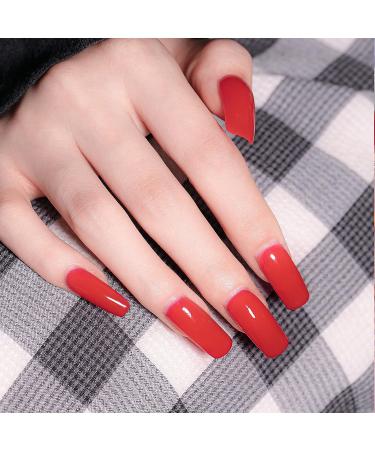 Mobray 60g Red Poly Nail Extension Gel | Builder Gel for Nail Art | Salon Quality Hard Gel for DIY Nail Design - Buy Online on GoSupps.com