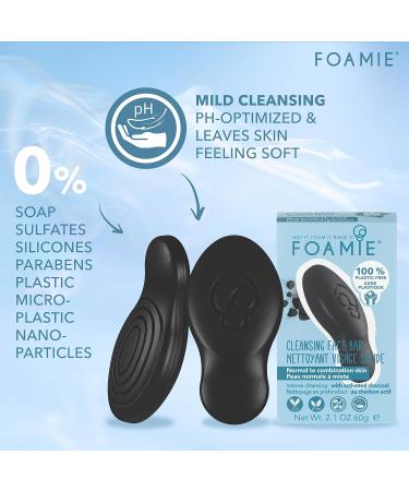 Buy Foamie Cleansing Face Bar - Too Coal To Be True | Activated Charcoal 60g | International Shipping - Buy Online on GoSupps.com