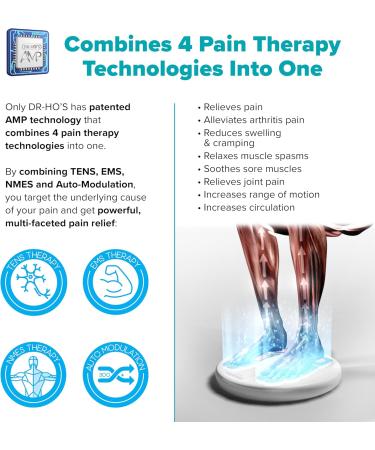 DR-HO'S Circulation Promoter Essential Package - TENS Machine EMS and AMP - Improves Circulation Reduces Swelling and Relieves Foot and Leg Pain - Buy Online on GoSupps.com