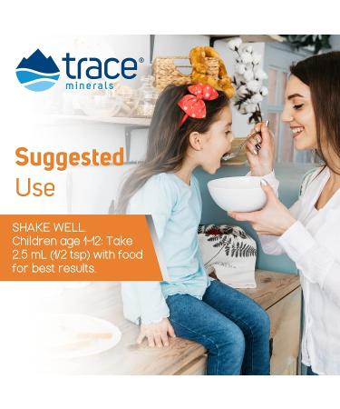 Trace Minerals Children's Liquid Omega-3 - Brain, Cognitive & Visual Development Support | Immunity & Heart Health | 8 Fl Oz - Buy Online on GoSupps.com
