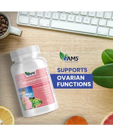 America Medic & Science Preconception Plus - 180 Vegetable Capsules - Buy Online on GoSupps.com