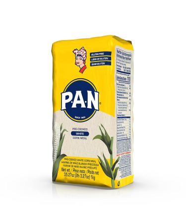 P.A.N. White Corn Meal Pre-cooked Gluten Free and Kosher Flour for Arepas - 2.2 lb (Pack of 4) - Buy Online on GoSupps.com