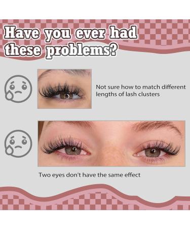 Eyelash Extension Kit Thick Lashes Individual Cluster DIY Lash Extension Kit for Beginner Russian D Curl Individual Eyelashes Kit with Cluster Lashes Glue Bond and Seal Eyelash Tweezers by Goddvenus I-lash cluster kit - Buy Online on GoSupps.com