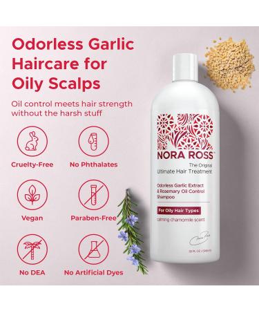 Nora Ross Classic Garlic Shampoo for Hair Loss & Growth | Anti-Dandruff | Oily Hair Solution | 32 Oz - Buy Online on GoSupps.com