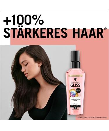 Gliss Miracle Anti-Split Ends Serum (75ml) hair serum provides a long-lasting finish to split ends and protects hair during blow-drying - Buy Online on GoSupps.com