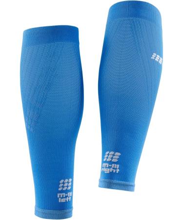 CEP Ultralight Compression Calf Sleeves for Men | Compression IV Pro | Electric Blue/Light Grey - Buy Online on GoSupps.com
