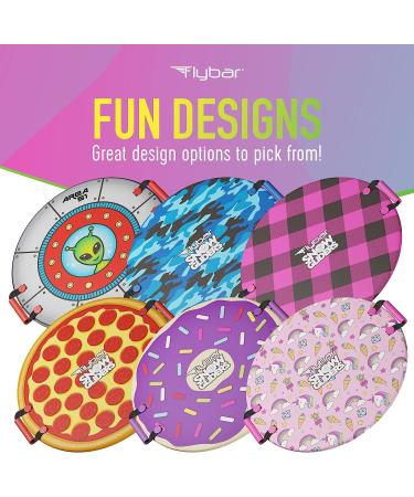Flybar Foam Saucer Snow Sled for Kids - Lightweight & Durable Sled with Easy Grip Handles - Pink Donut Design for Outdoor Winter Fun - Ages 6+ | Up to 110 lbs - Buy Online on GoSupps.com