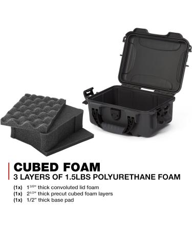 Nanuk 904 Waterproof Hard Case with Cubed Foam Insert - Graphite | Durable Protection for Valuables - Buy Online on GoSupps.com