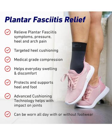 Neo G Plantar Fasciitis Compression Socks - Arch & Heel Pain Relief - XXL 30-34 CM/11.8-13.4 IN - Buy Online on GoSupps.com
