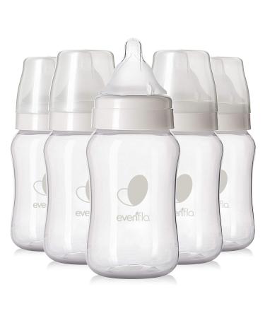 Evenflo Feeding Premium Proflo Venting Balance Plus Wide Neck Baby Newborn and Infant Bottles - Helps Reduce Colic - 9 Ounce (Pack of 6)