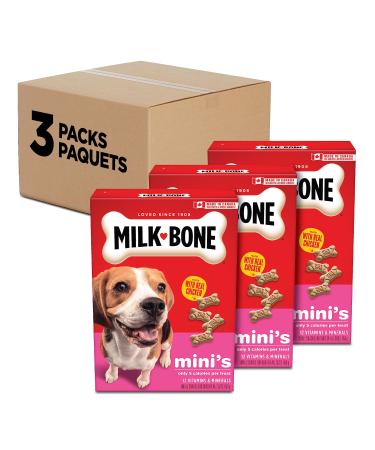 Milk-Bone Original Dog Biscuits Mini Sized Dog Treats Meaty Taste 850g Boxes (Pack of 3) Mini Dog 850g (Pack of 3)