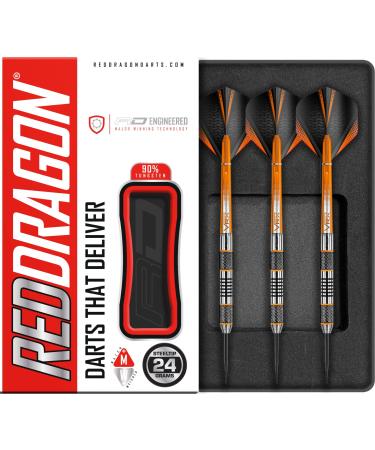 RED DRAGON Amberjack Series Darts Set with Flights and Shafts (Stems) 24G 2