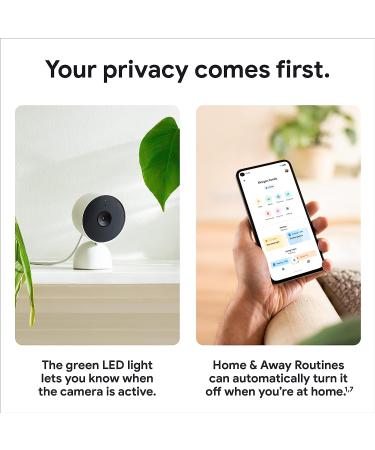 Google Indoor Nest Security Cam 1080p (Wired) - 2nd Gen - Snow | Buy Online - Buy Online on GoSupps.com