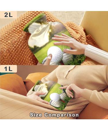 NAANLE GOLF SPORT 1L Transparent Hot Water Bottle - Ideal for Pain Relief Bed Warmer & Cold Therapy - Buy Online on GoSupps.com
