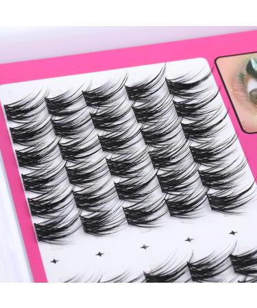 12mm C Curl Mink Individual Lashes - 60 Cluster Eyelash Extensions for Natural, Wispy Look | EYDEVRO - Buy Online on GoSupps.com