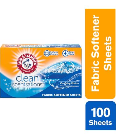 Buy Arm & Hammer Fabric Softener Sheets - Purifying Waters 100 Count - Best International Shipping - Buy Online on GoSupps.com