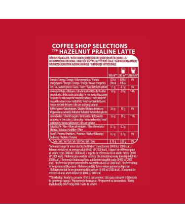 Tassimo Hazelnut Praline Latte Pods - 8 Servings (1 Pack) | Coffee Shop Quality | 8 Count - Buy Online on GoSupps.com