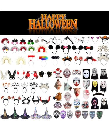 Lizzy 2x Devil Headband With Fur | Halloween Head Hair Headbopper Hat Adult kids Mens Womens Fancy Dress Devil Angel Costume Accessory Cosplay Dark Night Party - Buy Online on GoSupps.com