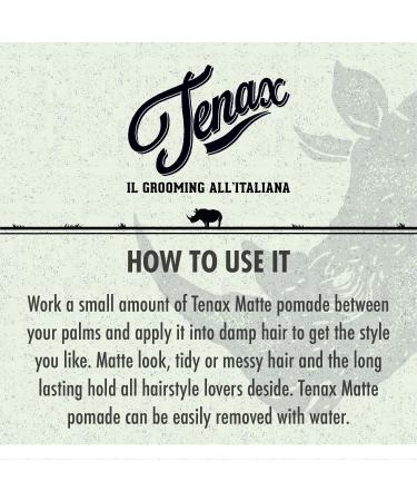 Tenax Total Hold Hair Pomade 125ml - Water-Based Super Firm Hold & Extra Shine Wax for Men - Ideal for Dry or Damp Hair - Unscented 125g (Pack of 1) - Buy Online on GoSupps.com