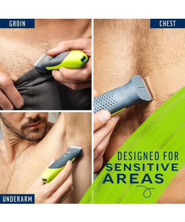 Reckitt Benckiser Veet Total Pro Electric shaver for men for body and intimate area 1 head for intimate and body parts and 2 guide combs precise trimming cordless - Buy Online on GoSupps.com