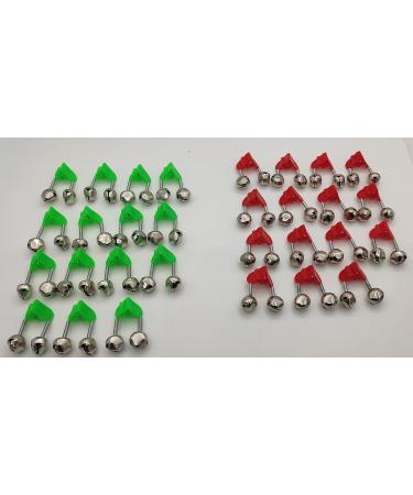 Brateuanoii 30-Piece Fishing Bells Set - Dual Color Bite Indicators for Outdoor Fishing - Essential Fishing Accessories - Buy Online on GoSupps.com