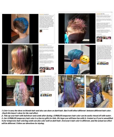 Comblor Temporary Hair Color Set - 5 Colors Hair Wax Dye for Kids, Ideal Gifts for Birthday & Holidays - Halloween, Christmas, Cosplay - 2.11 Fl Oz (Pack of 5) - Buy Online on GoSupps.com