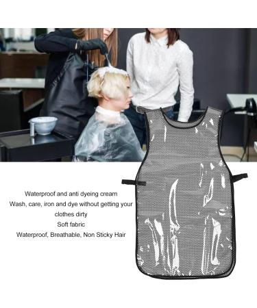 Sonew Waterproof Hairstylist Apron Lightweight Breathable Net Adjustable Barber Apron with Large Pocket for Salon Home - Buy Online on GoSupps.com