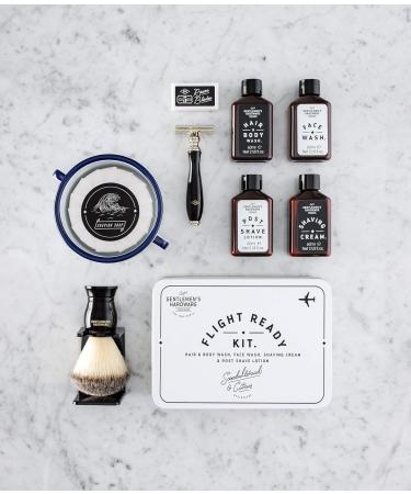 Gentleman's Hardware GEN034 Men's Shaving Brush and Stand - Premium Black Grooming Set for International Shipping - Buy Online on GoSupps.com