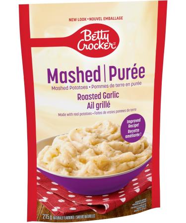 BETTY CROCKER Mashed Potatoes Roasted Garlic Flavour Made with Real Potatoes 215 Grams Package of Mashed Potatoes - Buy Online on GoSupps.com