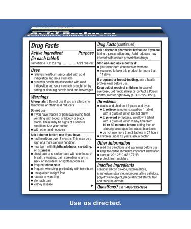 HealthCareAisle Famotidine 20mg 90 Tablets - Maximum Strength Acid Reducer for Heartburn Relief - Buy Online on GoSupps.com