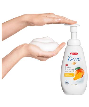 Dove Foaming Body Wash with Mango Butter - 13.5 oz (Pack of 4) | For Glowing Skin - Buy Online on GoSupps.com