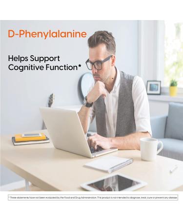 Buy Doctor's Best D-Phenylalanine 500 mg - 60 Veggie Caps for Mood Support - Buy Online on GoSupps.com