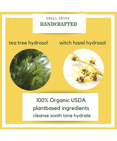 Buy Organic Tea Tree Witch Hazel Face Toner - Astringent Facial Spray for All Skin Types | Blemish Reduction & pH Restoration | Hello Cider - USA Small Business - Buy Online on GoSupps.com