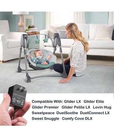 5V Graco Baby Swing Power Cord for Simple Sway, Glider LX, Elite, Premier, Petite LX, DuoGlider, Sweetpeace, DuetConnect LX, Nova - Replacement Cord - Buy Online on GoSupps.com