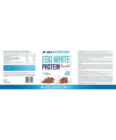 Allnutrition Egg White Protein Chocolate 510G - Pure, High-Quality Protein Supplement - Buy Online on GoSupps.com