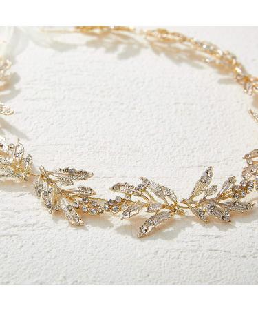 SWEETV Flower Girl Headpiece - Gold Crystal Hair Band for Wedding, Birthday Party & Photography | Princess Hair Accessories for Toddlers & Little Girls - Buy Online on GoSupps.com