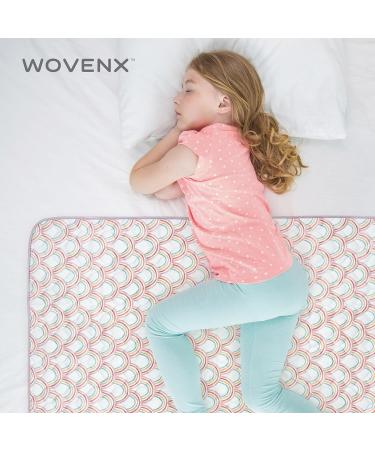 Wovenx Bio-Incontinence Inserts for Kids & Toddlers - 5-Layer Waterproof Reusable Bedwetting Solutions for Double to Full Beds - Rainbow Design - Buy Online on GoSupps.com